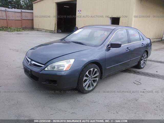 1HGCM56867A064724 - 2007 HONDA ACCORD EX GRAY photo 2