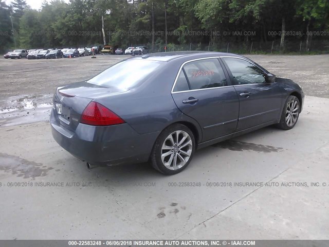 1HGCM56867A064724 - 2007 HONDA ACCORD EX GRAY photo 4