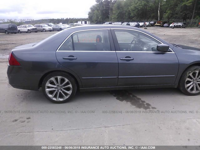 1HGCM56867A064724 - 2007 HONDA ACCORD EX GRAY photo 6