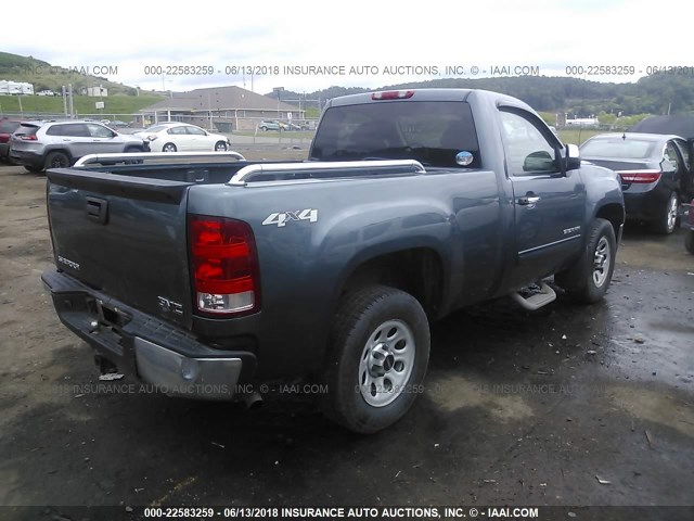 1GTPKTEX3AZ157888 - 2010 GMC SIERRA K1500 BLUE photo 4