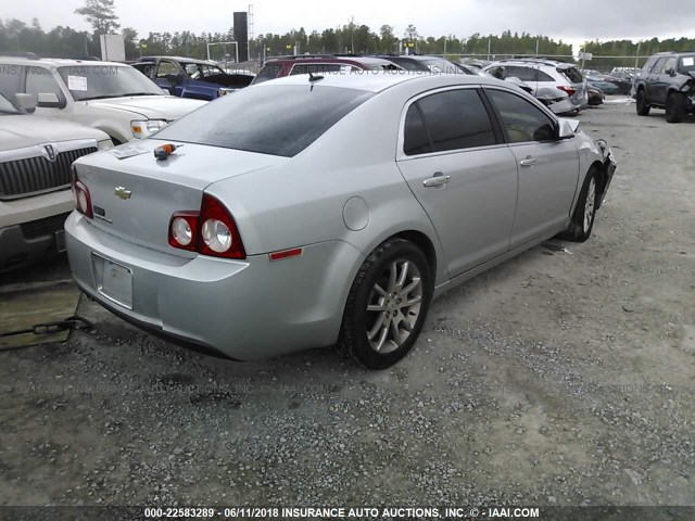 1G1ZE5EB7AF117629 - 2010 CHEVROLET MALIBU LTZ 银色 照片 4