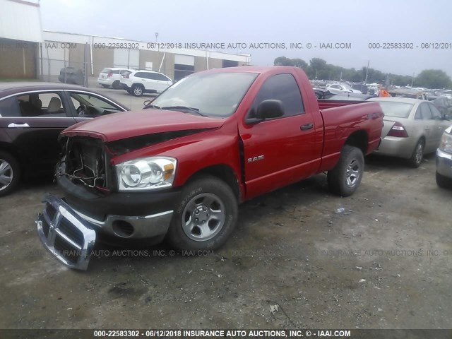 1D7HA16KX8J196023 - 2008 DODGE RAM 1500 ST RED photo 2