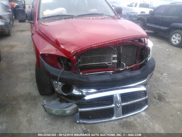 1D7HA16KX8J196023 - 2008 DODGE RAM 1500 ST RED photo 6