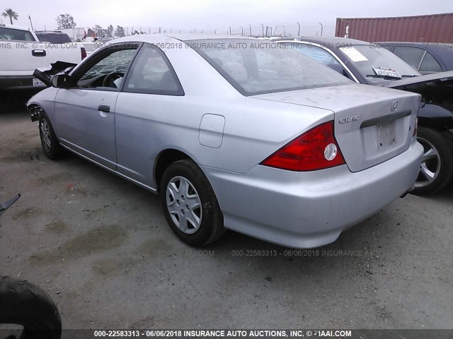 1HGEM22175L029899 - 2005 HONDA CIVIC DX VP SILVER photo 3