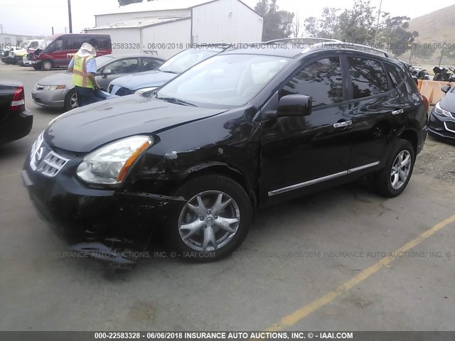 JN8AS5MT3BW570918 - 2011 NISSAN ROGUE S/SV/KROM BLACK photo 2