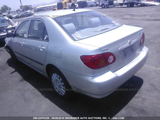 JTDBR32E432014467 - 2003 TOYOTA COROLLA CE/LE SILVER photo 3