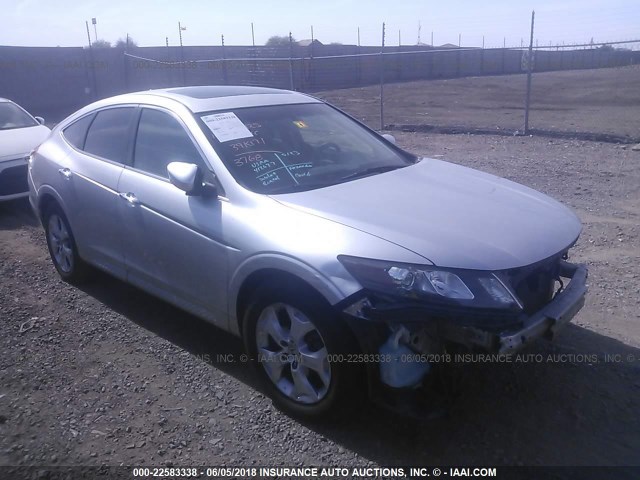 5J6TF2H52AL013768 - 2010 HONDA ACCORD CROSSTOUR EXL SILVER photo 1