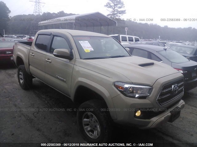 3TMCZ5AN9HM093782 - 2017 TOYOTA TACOMA DBL CAB/SR/TRDSPT/OR/PRO Қоңыр фото 1