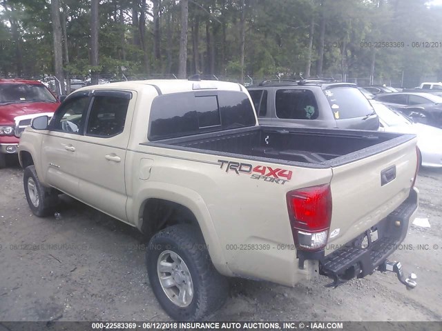 3TMCZ5AN9HM093782 - 2017 TOYOTA TACOMA DBL CAB/SR/TRDSPT/OR/PRO TAN photo 3