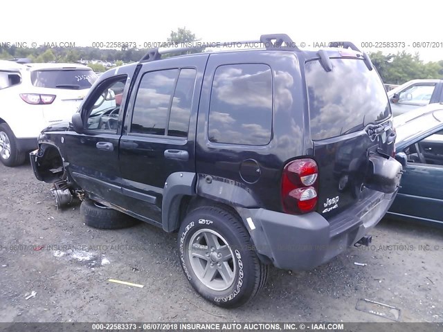 1J4GL38K06W130857 - 2006 JEEP LIBERTY RENEGADE BLACK photo 3