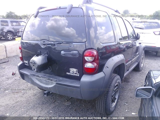 1J4GL38K06W130857 - 2006 JEEP LIBERTY RENEGADE BLACK photo 4