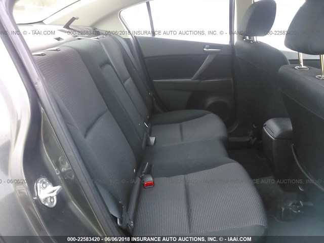 JM1BL1VP6D1734895 - 2013 MAZDA 3 I GRAY photo 8