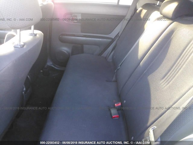 JTLKE50E481046590 - 2008 TOYOTA SCION XB მუქწითელი ფოტო 8