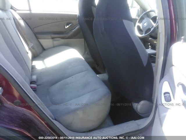 1G1ZS58F37F213368 - 2007 CHEVROLET MALIBU LS BURGUNDY photo 8