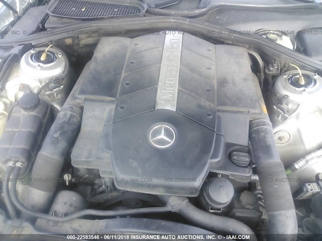 WDBNG70J31A186808 - 2001 MERCEDES-BENZ S 430 SILVER photo 10