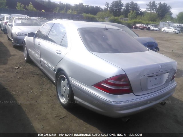 WDBNG70J31A186808 - 2001 MERCEDES-BENZ S 430 SILVER photo 3