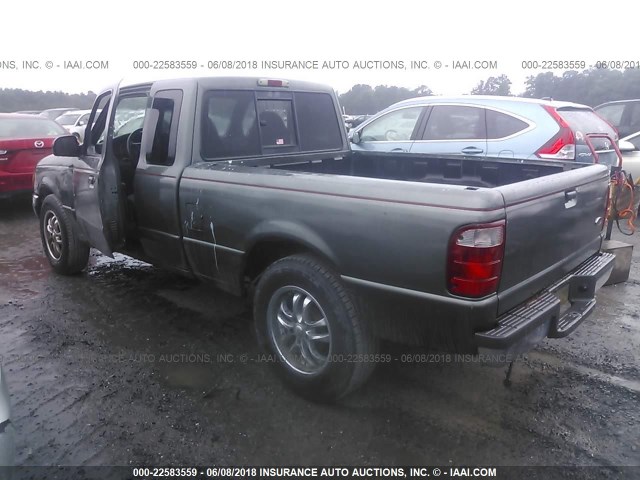 1FTYR14V31PB20131 - 2001 FORD RANGER SUPER CAB GRAY photo 3