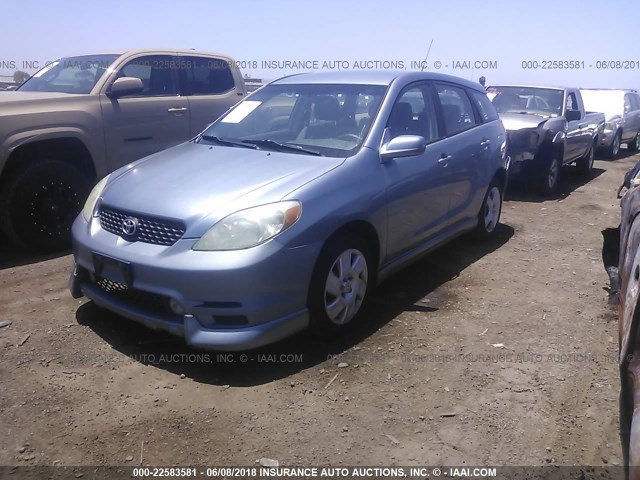 2T1KR32E64C241629 - 2004 TOYOTA COROLLA MATRIX XR Light Blue photo 2