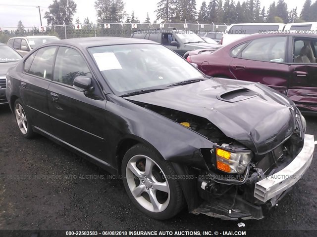 4S3BL676064204988 - 2006 SUBARU LEGACY GT LIMITED BLACK photo 1