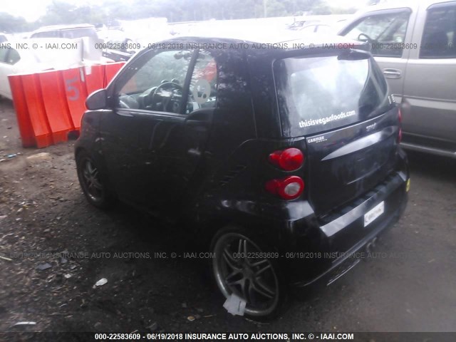 WMEEJ3BAXFK801222 - 2015 SMART FORTWO PURE/PASSION BLACK photo 3