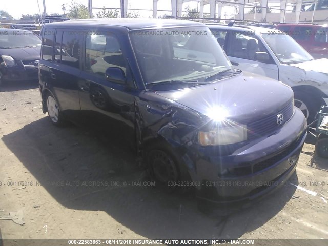 JTLKT324454018507 - 2005 TOYOTA SCION XB Dark Blue photo 1
