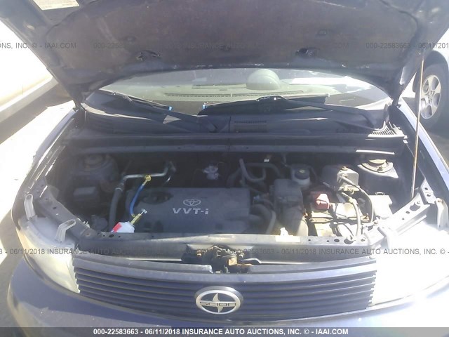 JTLKT324454018507 - 2005 TOYOTA SCION XB Dark Blue photo 10