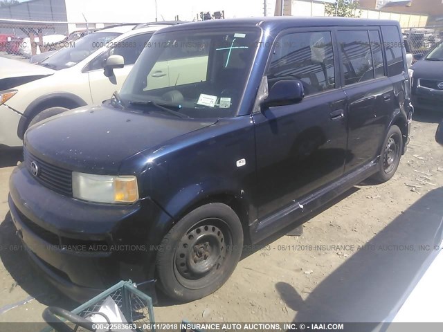 JTLKT324454018507 - 2005 TOYOTA SCION XB Dark Blue photo 2