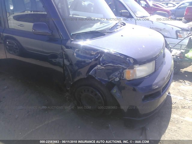 JTLKT324454018507 - 2005 TOYOTA SCION XB Dark Blue photo 6