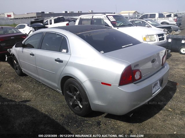1G1ZC5EU6CF332624 - 2012 CHEVROLET MALIBU 1LT SILVER photo 3