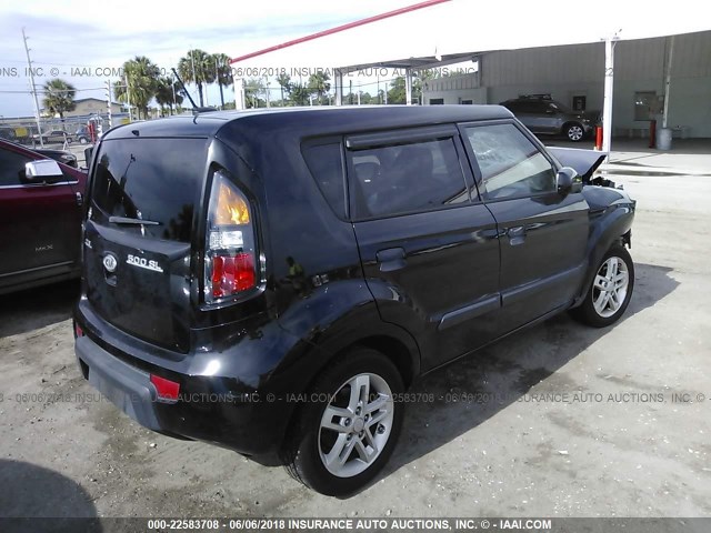 KNDJT2A21A7028454 - 2010 KIA SOUL +/!/SPORT BLACK photo 4