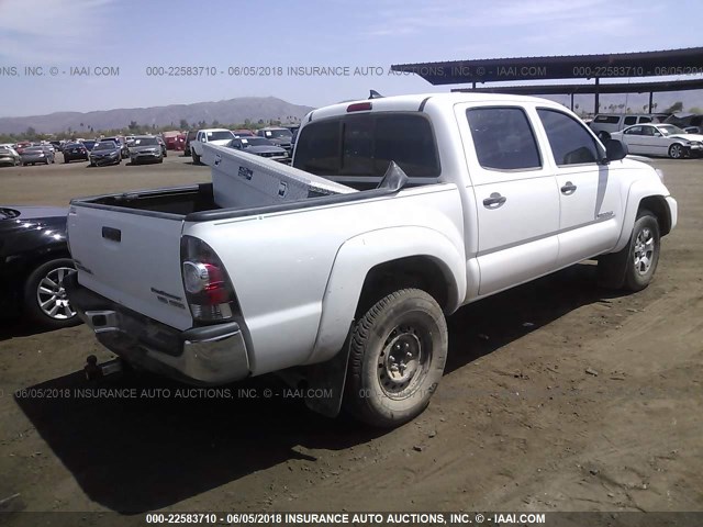 5TFJU4GN6FX076064 - 2015 TOYOTA TACOMA DOUBLE CAB PRERUNNER WHITE photo 4