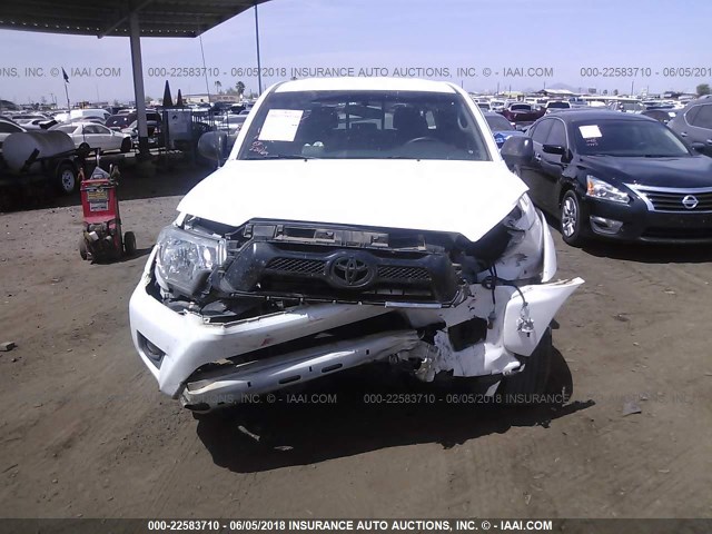 5TFJU4GN6FX076064 - 2015 TOYOTA TACOMA DOUBLE CAB PRERUNNER WHITE photo 6