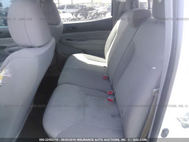 5TFJU4GN6FX076064 - 2015 TOYOTA TACOMA DOUBLE CAB PRERUNNER WHITE photo 8