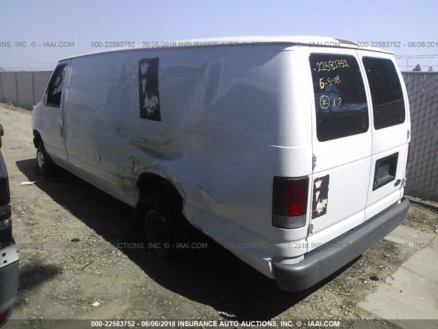 1FTNS24L56HA26300 - 2006 FORD ECONOLINE E250 VAN WHITE photo 3