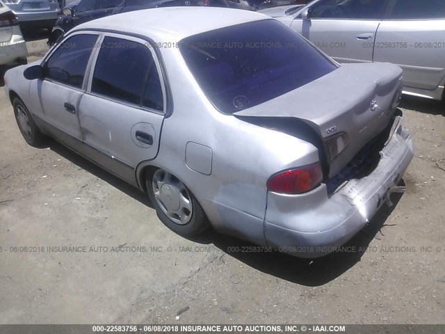 1NXBR12EXWZ002736 - 1998 TOYOTA COROLLA VE/CE/LE 银色 照片 3