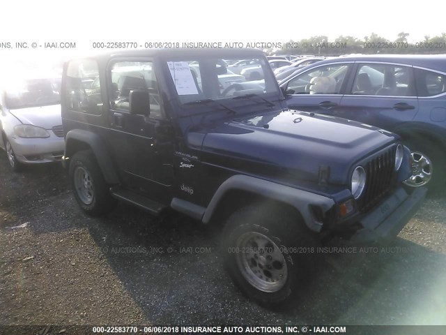 1J4FY19S4VP508722 - 1997 JEEP WRANGLER / TJ SPORT BLUE photo 1