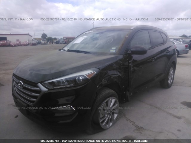 KM8J33A48JU657259 - 2018 HYUNDAI TUCSON LIMITED/SPORT AND ECO/SE BLACK photo 2