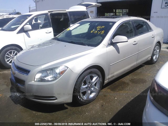 1G1ZC5E05AF203266 - 2010 CHEVROLET MALIBU 1LT TAN photo 2