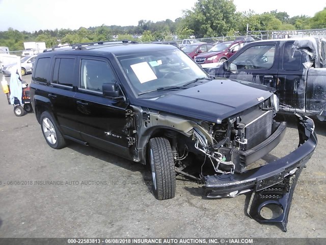 1C4NJRCBXCD686940 - 2012 JEEP PATRIOT LIMITED BLACK photo 1