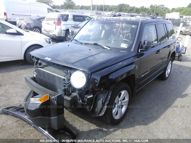 1C4NJRCBXCD686940 - 2012 JEEP PATRIOT LIMITED BLACK photo 2