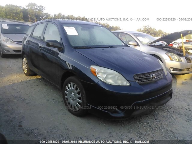 2T1KR32E77C645687 - 2007 TOYOTA COROLLA MATRIX XR BLUE photo 1