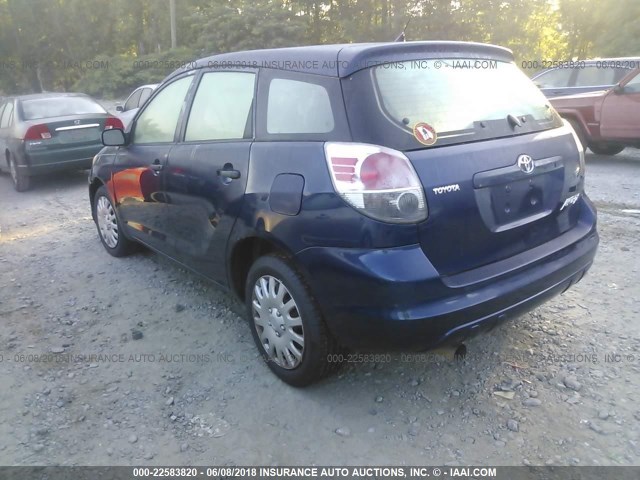2T1KR32E77C645687 - 2007 TOYOTA COROLLA MATRIX XR BLUE photo 3