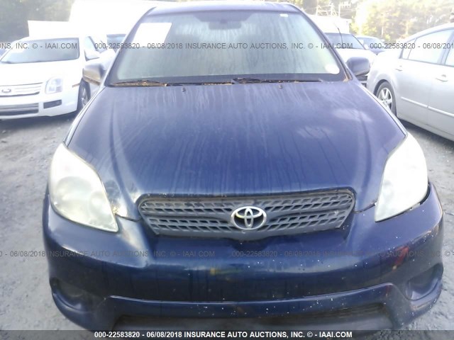 2T1KR32E77C645687 - 2007 TOYOTA COROLLA MATRIX XR BLUE photo 6