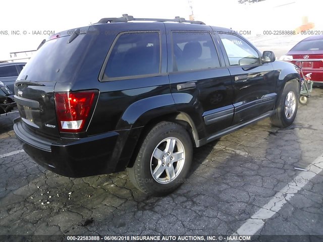 1J4GS48K25C670185 - 2005 JEEP GRAND CHEROKEE LAREDO/COLUMBIA/FREEDOM 黑色 照片 4