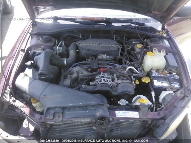 4S3BH6755Y7619623 - 2000 SUBARU LEGACY OUTBACK AWP 栗色 照片 10