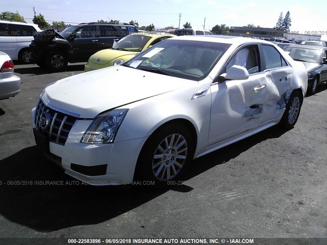 1G6DE5E58C0123671 - 2012 CADILLAC CTS LUXURY COLLECTION WHITE photo 2