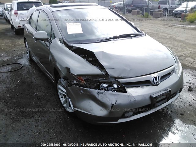 2HGFA55517H709911 - 2007 HONDA CIVIC SI GRAY photo 6