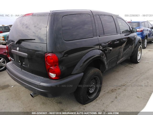 1D4HD38NX5F542920 - 2005 DODGE DURANGO ST BLACK photo 4