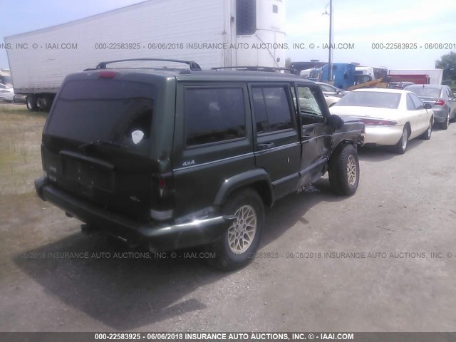 1J4FJ78S9VL519098 - 1997 JEEP CHEROKEE COUNTRY GREEN photo 4