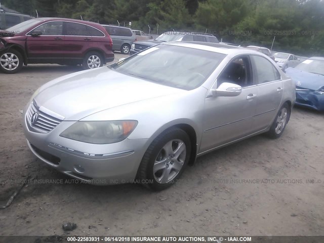 JH4KB16556C000688 - 2006 ACURA RL SILVER photo 2